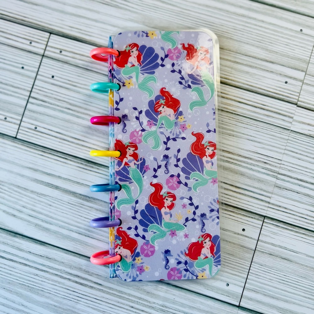 Happy planner skinny mini size weekly layout Disney Princess Ariel mermaid - Picture 9 of 12